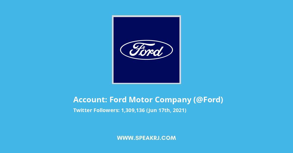  Estadísticas / análisis de seguidores de Twitter de Ford Motor Company - SPEAKRJ Stats