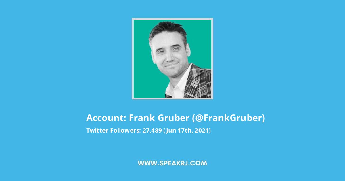 Frank Gruber Twitter Stats