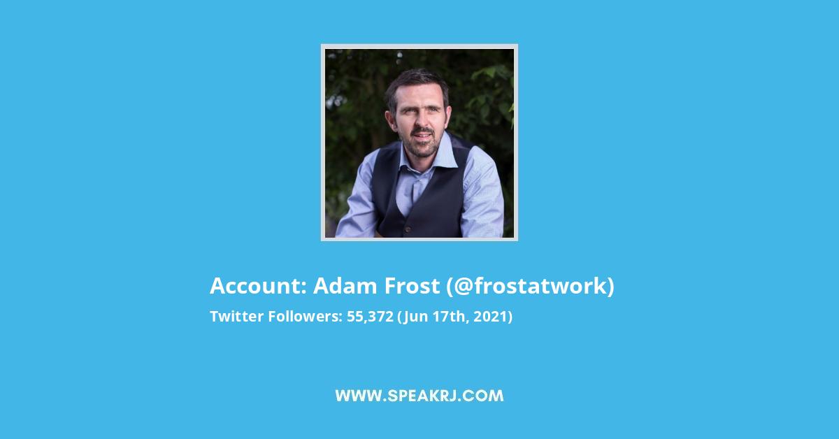 Adam Frost Twitter Stats