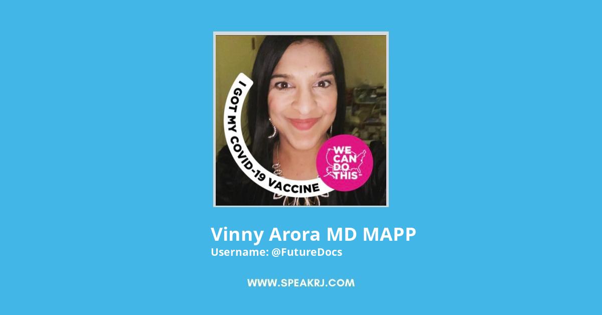 Vinny Arora MD MAPP Twitter Stats