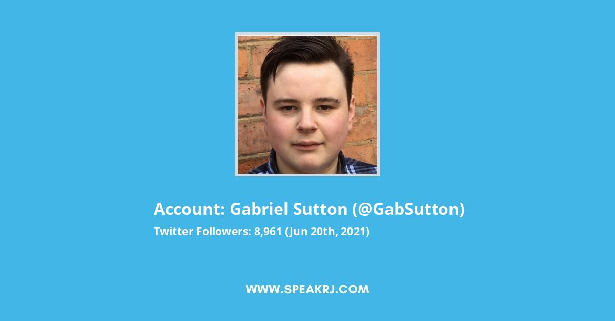 Gabriel Sutton Twitter Stats