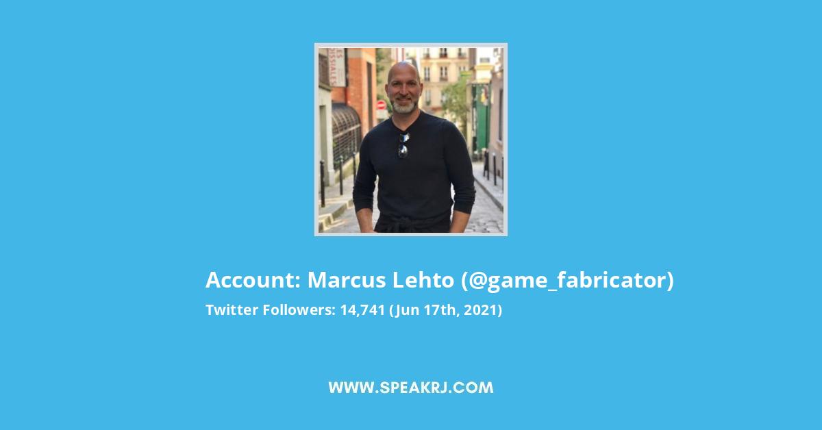 Marcus Lehto Twitter Stats