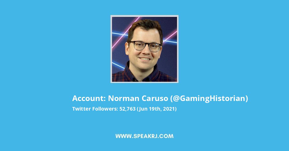 Norman Caruso Twitter Followers Statistics Analytics SPEAKRJ Stats