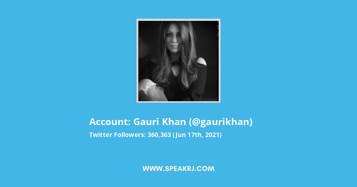 Gauri Khan Twitter Stats
