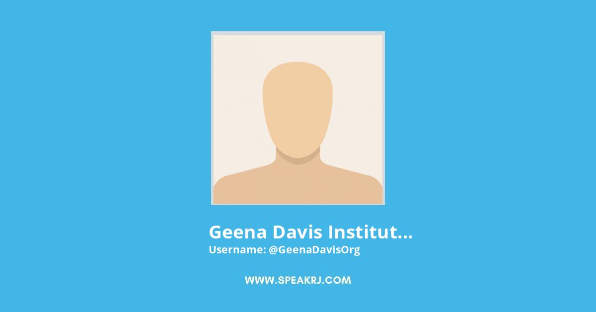 Geena Davis Institute Twitter Stats