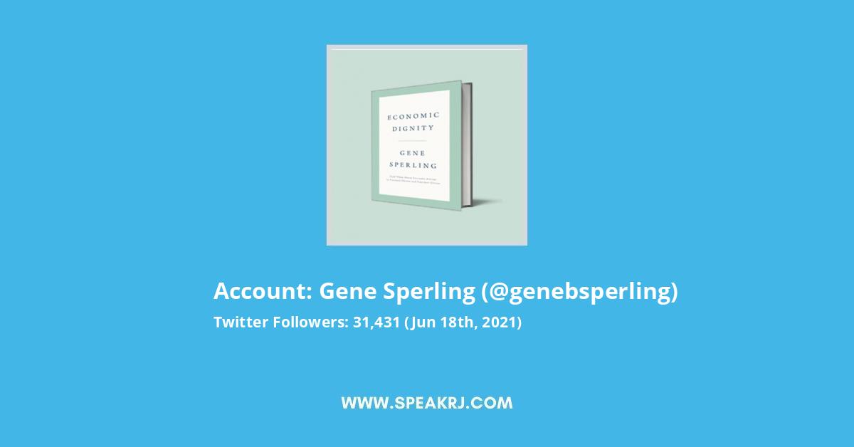 Gene Sperling Twitter Stats