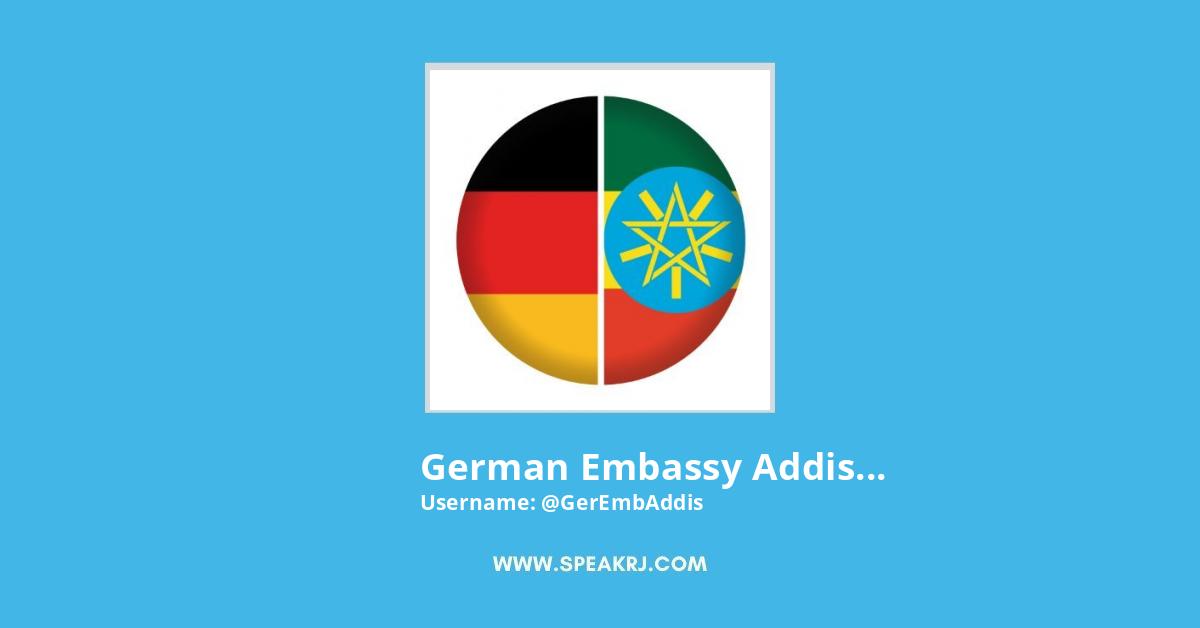German Embassy Addis Ababa Twitter Stats
