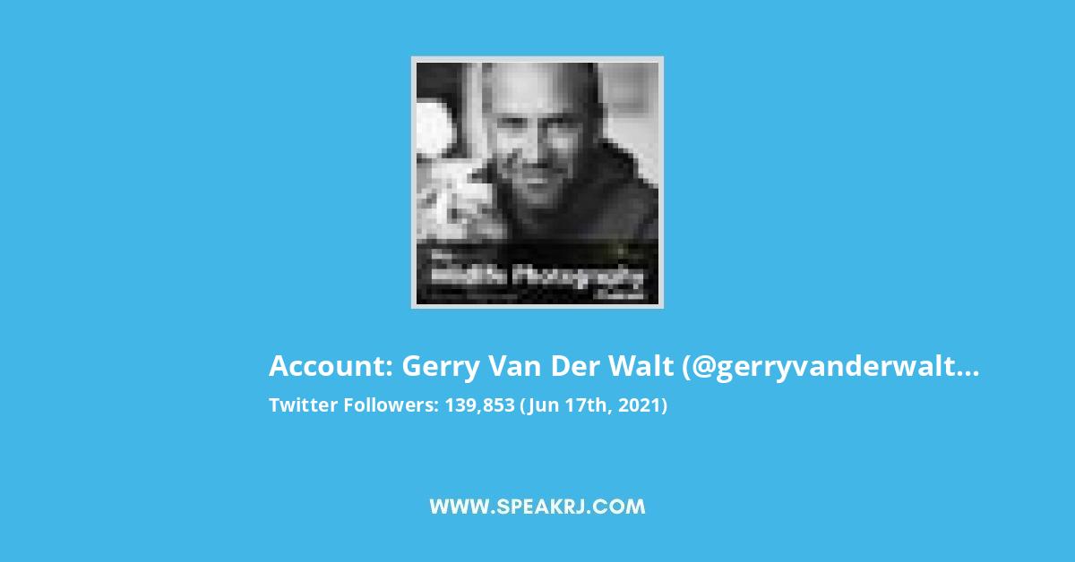Gerry van der Walt Twitter Stats