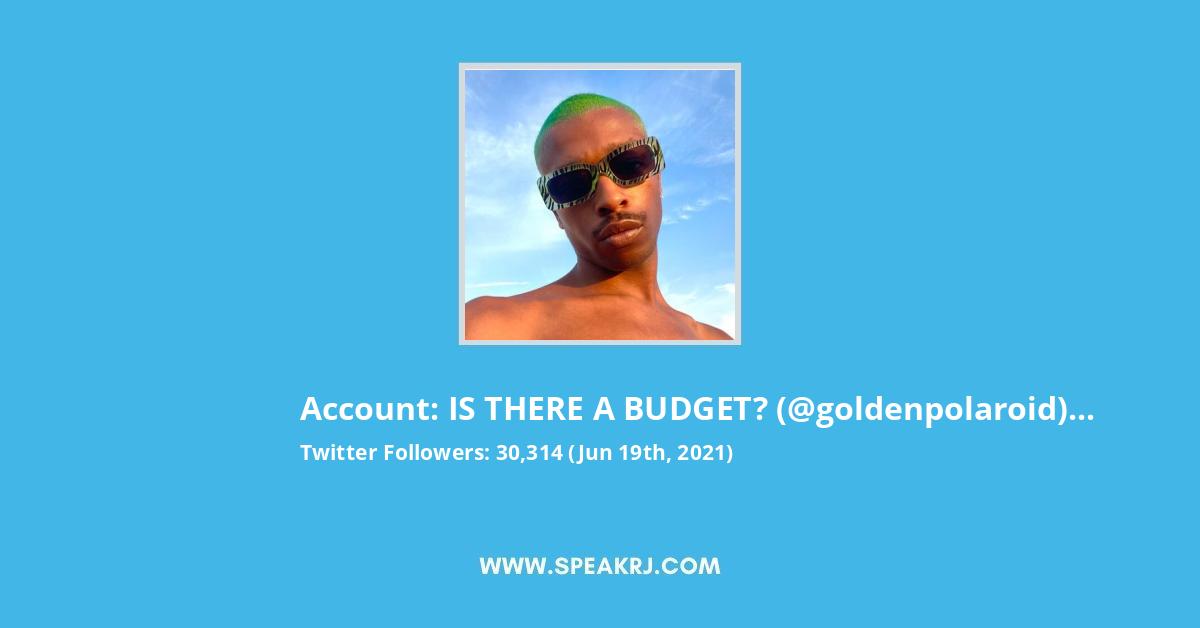 IS THERE A BUDGET? Twitter Stats