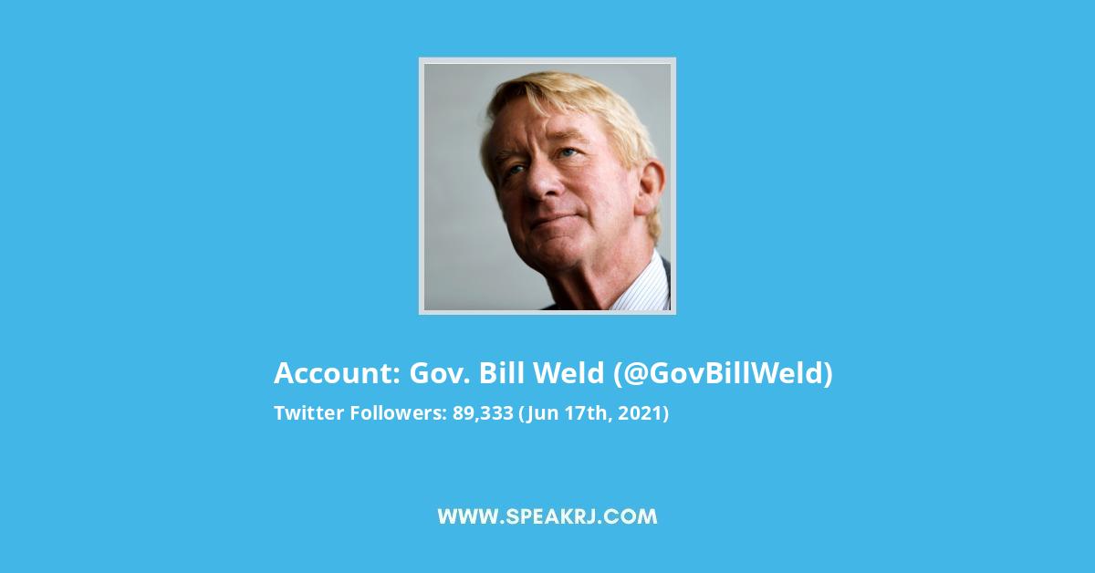 Gov. Bill Weld Twitter Stats