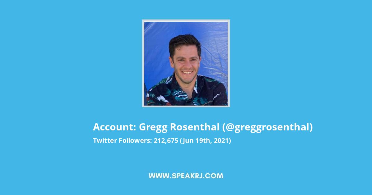 Gregg Rosenthal Twitter Followers Statistics / Analytics - SPEAKRJ