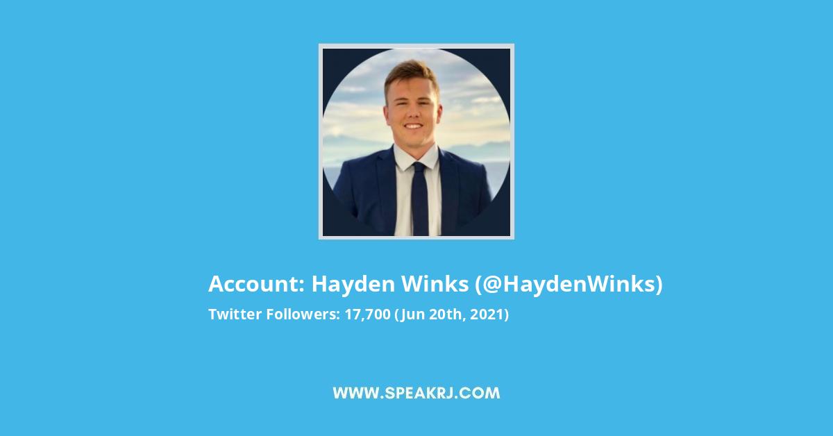 Hayden Winks Twitter Stats