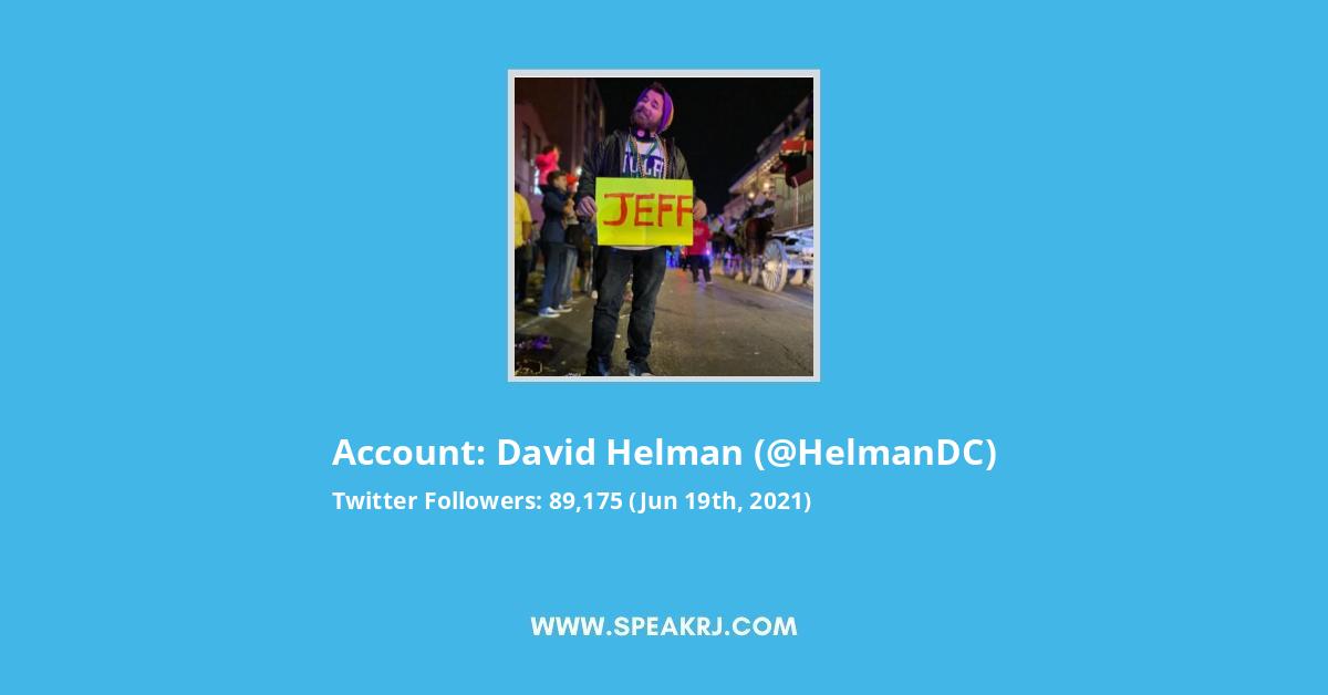 David Helman Twitter Stats