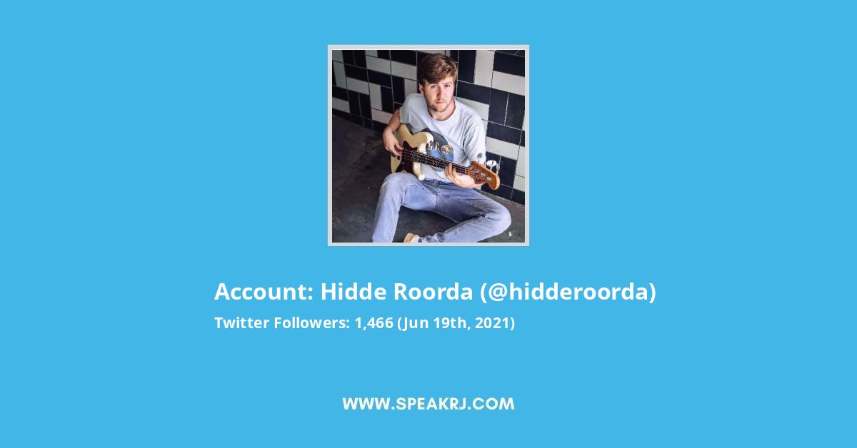 Hidde Roorda Twitter Stats