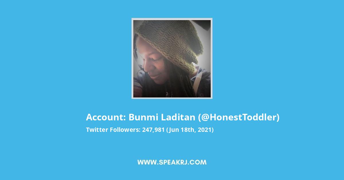 Bunmi Laditan Twitter Stats