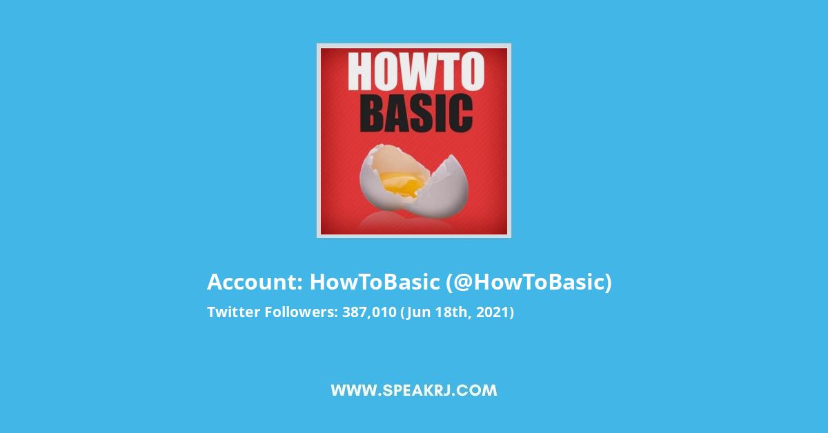 HowToBasic Twitter Stats