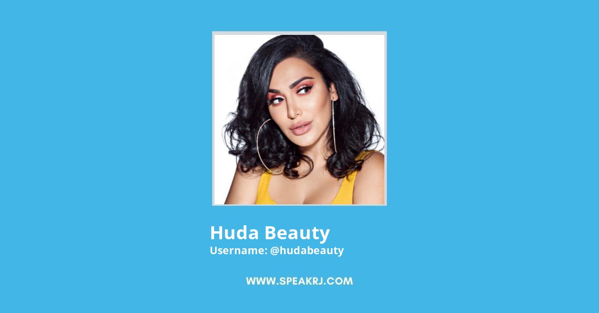Huda Beauty Twitter Stats