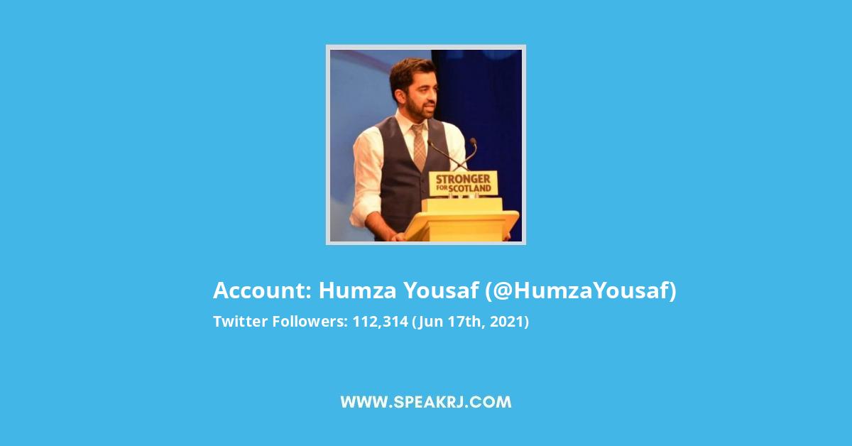 Humza Yousaf Twitter Stats