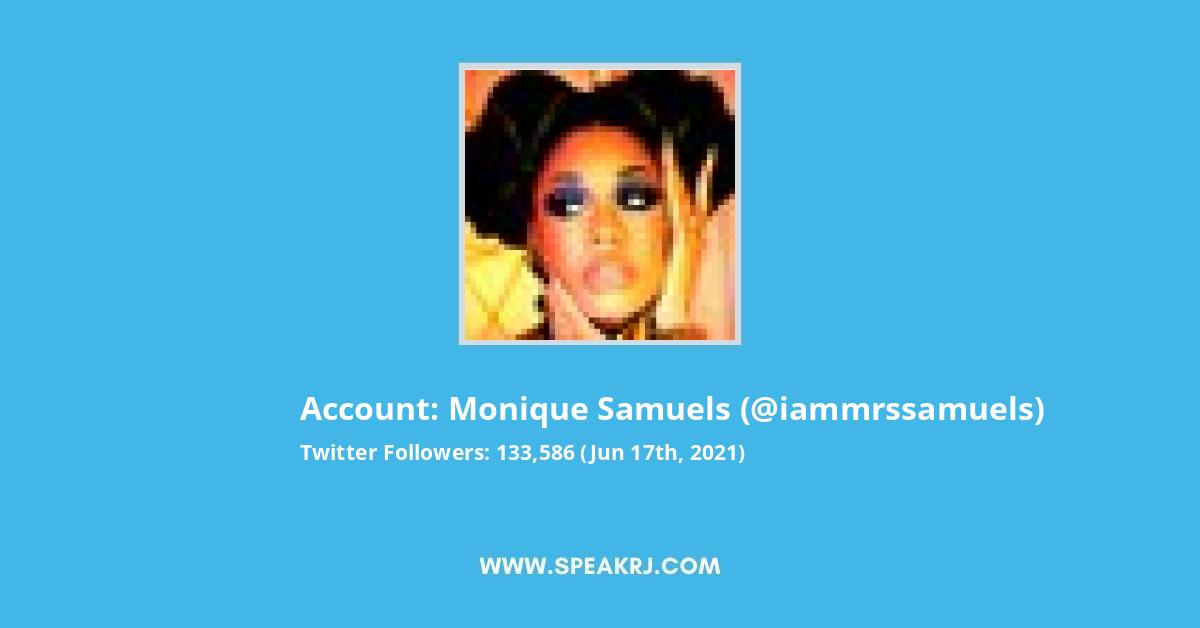 Monique Samuels Twitter Stats
