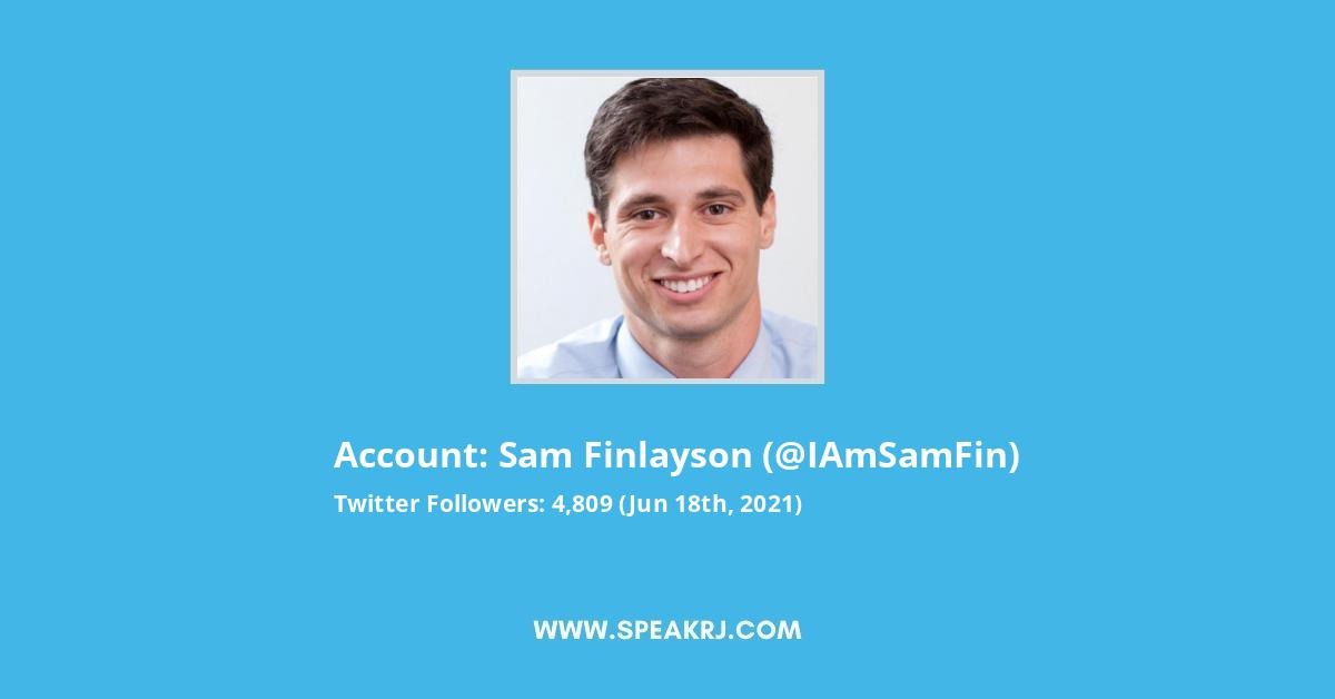 Sam Finlayson Twitter Followers Statistics / Analytics - SPEAKRJ Stats