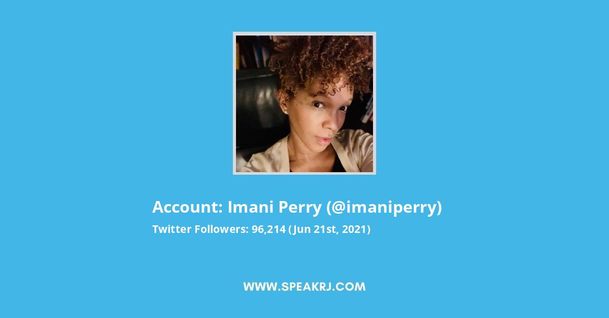 Imani Perry Twitter Stats