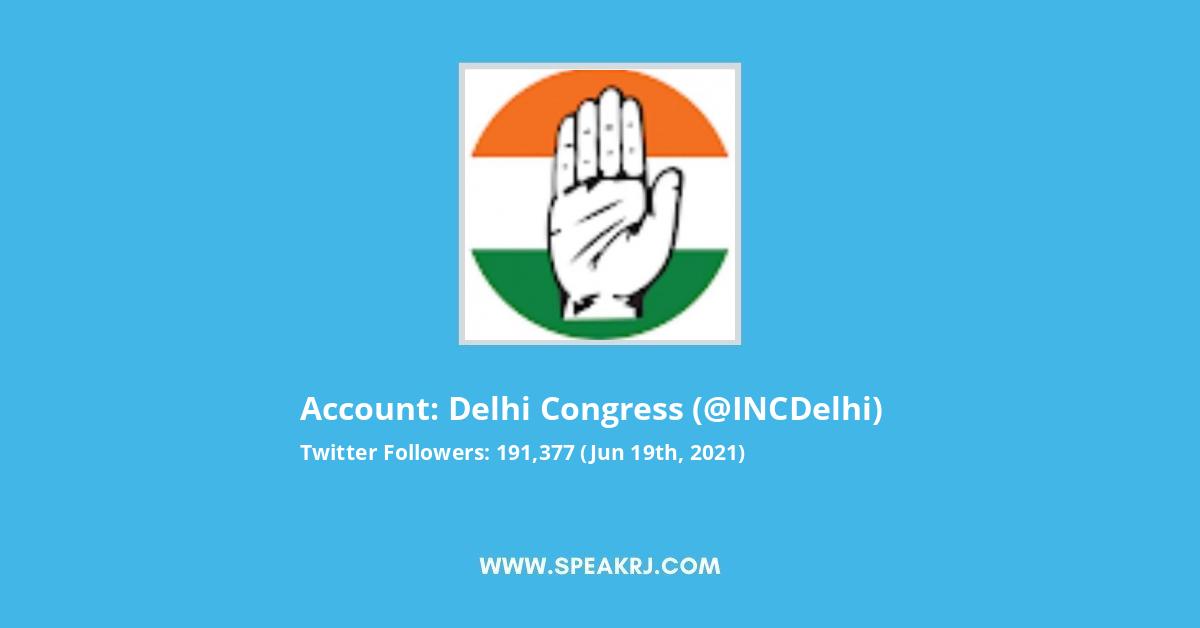Delhi Congress Twitter Stats