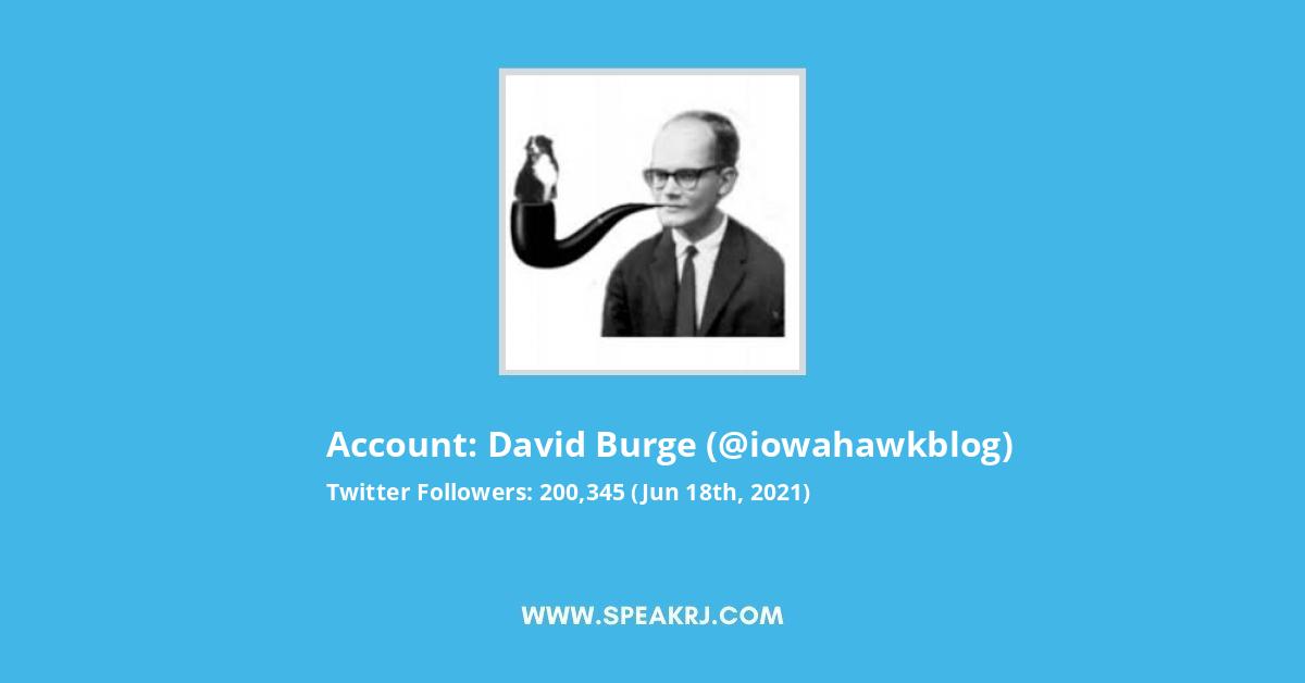David Burge Twitter Stats