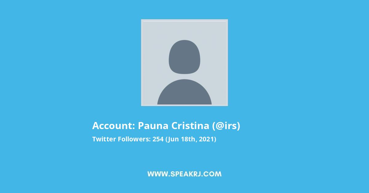 Pauna Cristina Twitter Stats