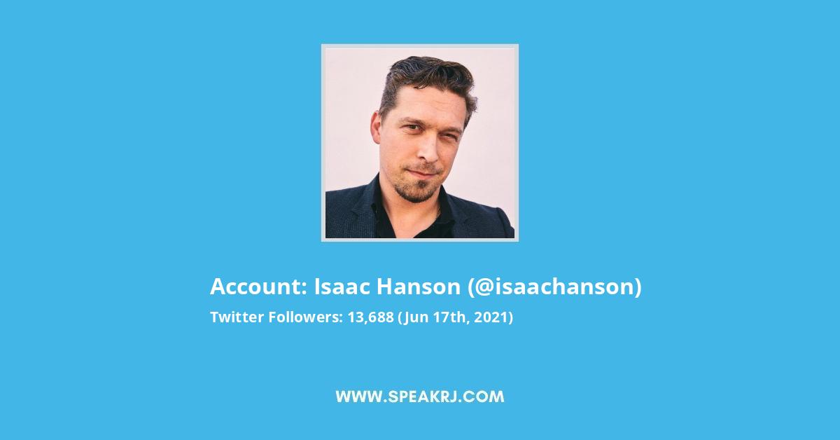 Isaac Hanson Twitter Stats