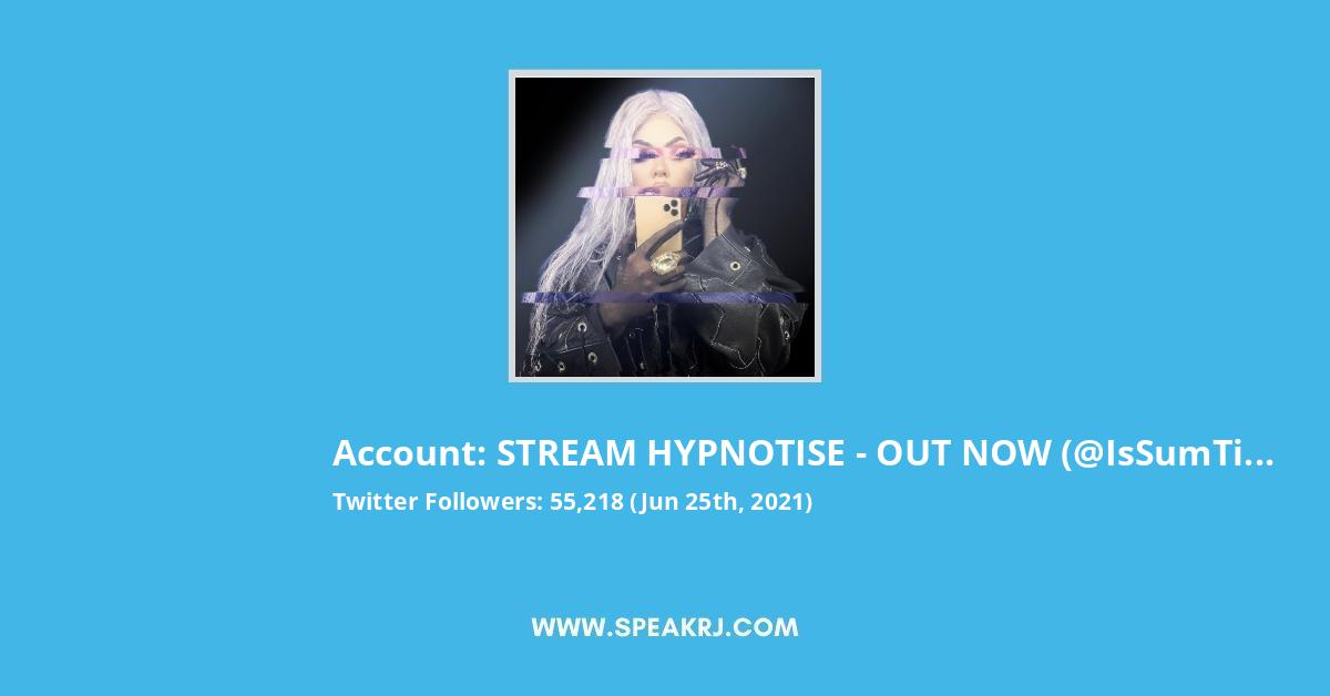 STREAM HYPNOTISE - OUT NOW Twitter Stats