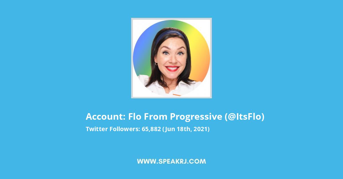 Flo from Progressive Twitter Stats