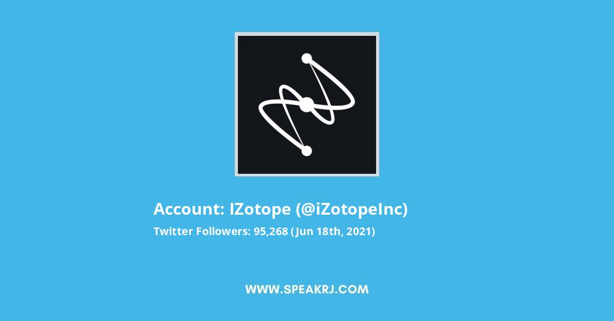 iZotope Twitter Stats