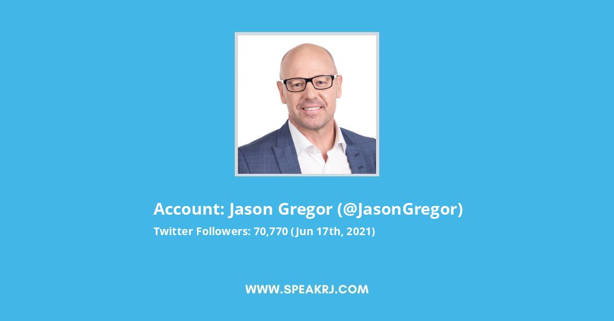 Jason Gregor Twitter Stats