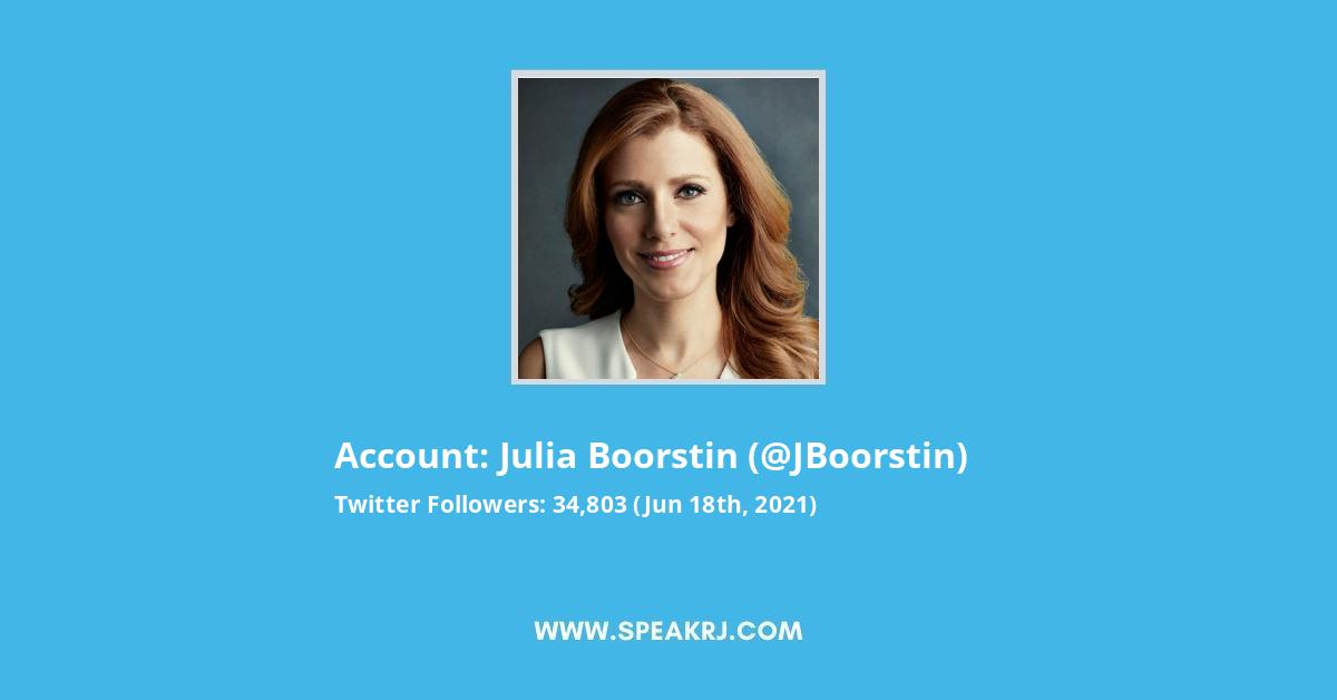 Julia Boorstin Twitter Stats