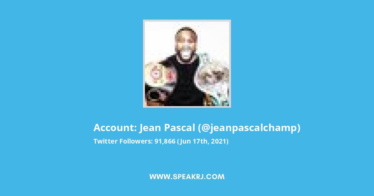 Jean Pascal Twitter Stats