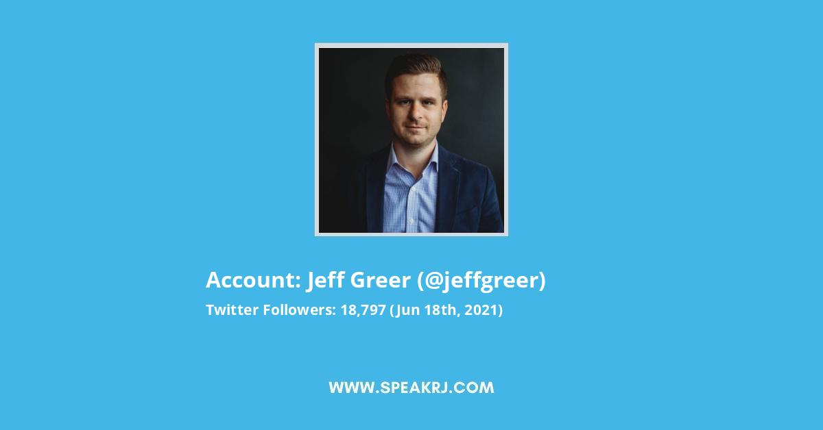 Jeff Greer Twitter Stats