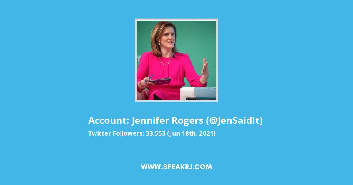 Jennifer Rogers Twitter Stats