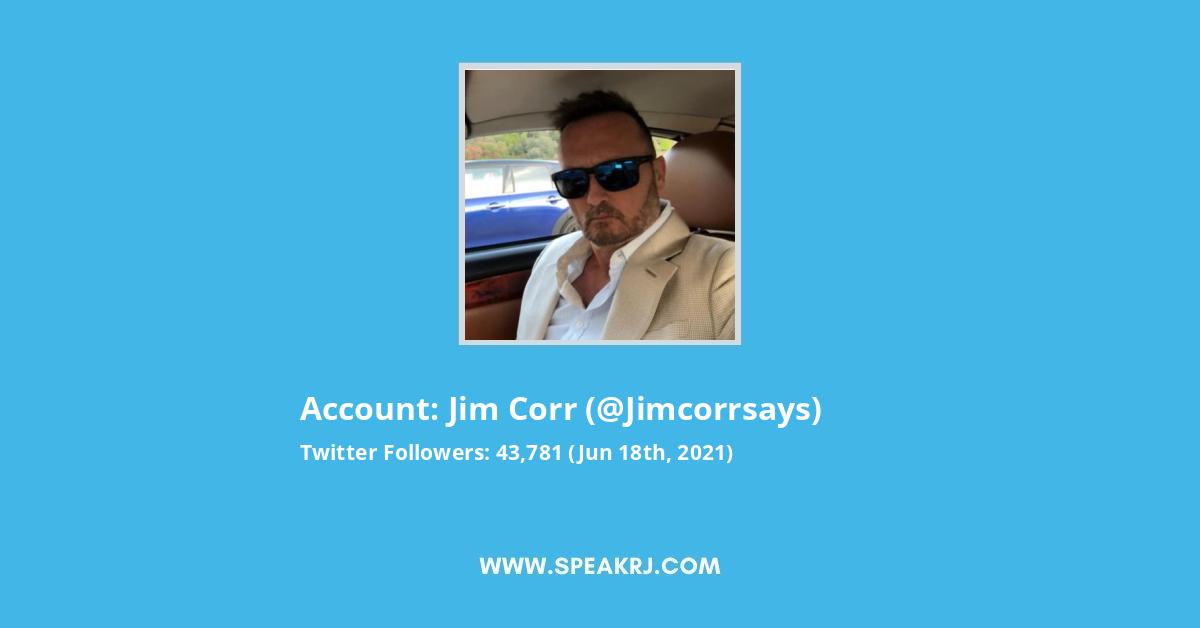 Jim Corr Twitter Stats