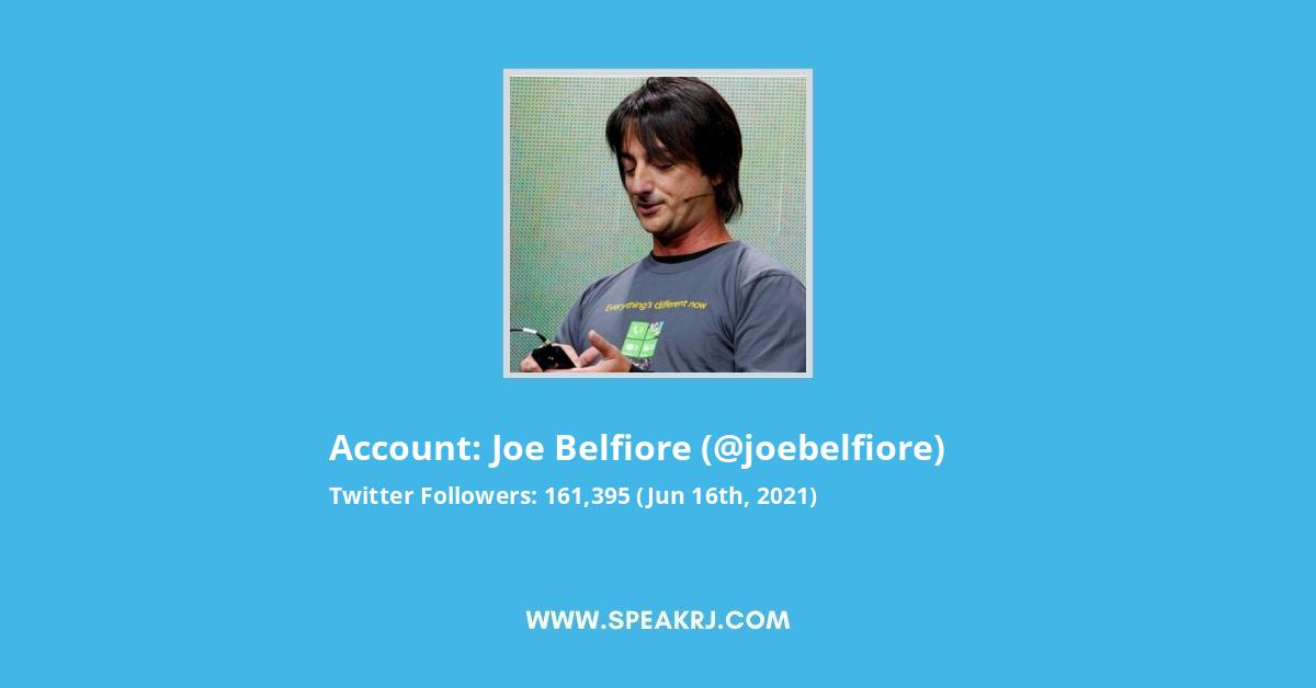 Joe Belfiore Twitter Stats