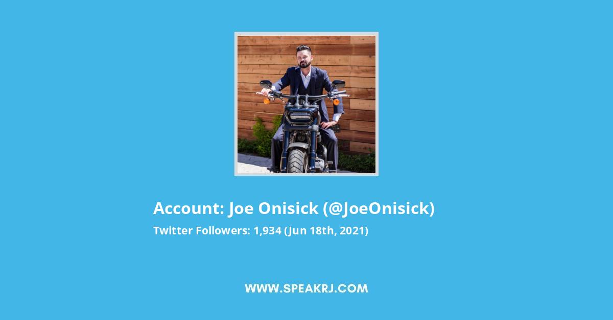 Joe Onisick Twitter Stats