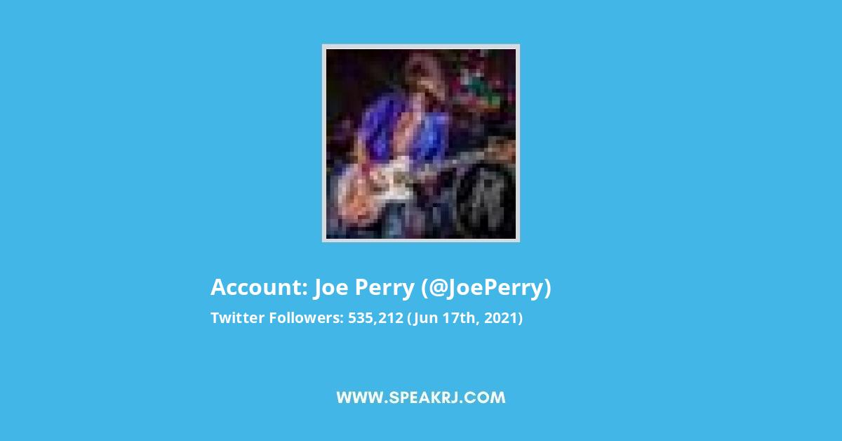Joe Perry Twitter Stats