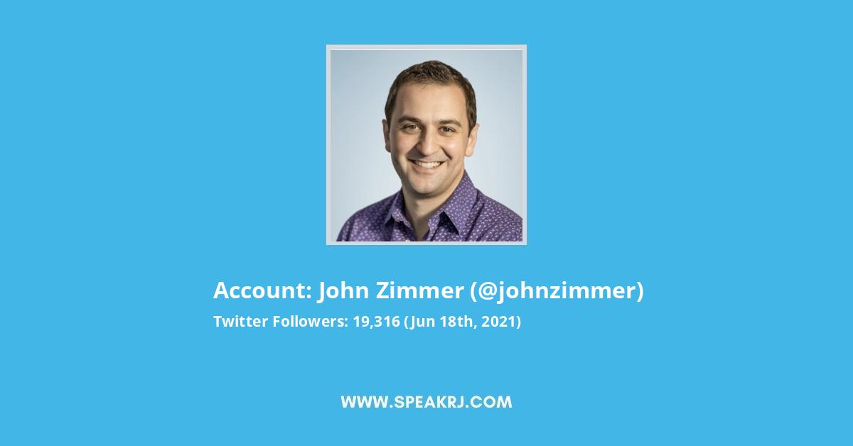 John Zimmer Twitter Stats