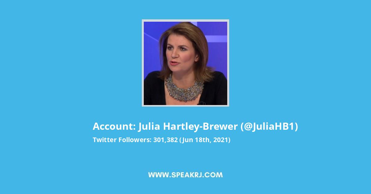 Julia Hartley-Brewer Twitter Stats