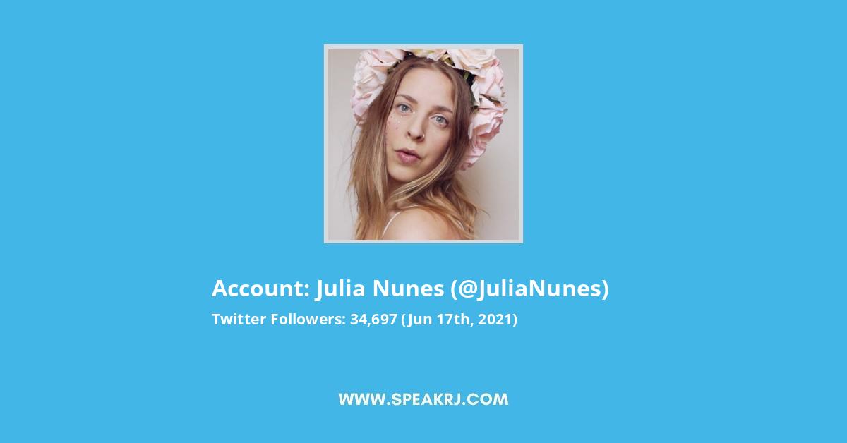 Julia Nunes Twitter Stats