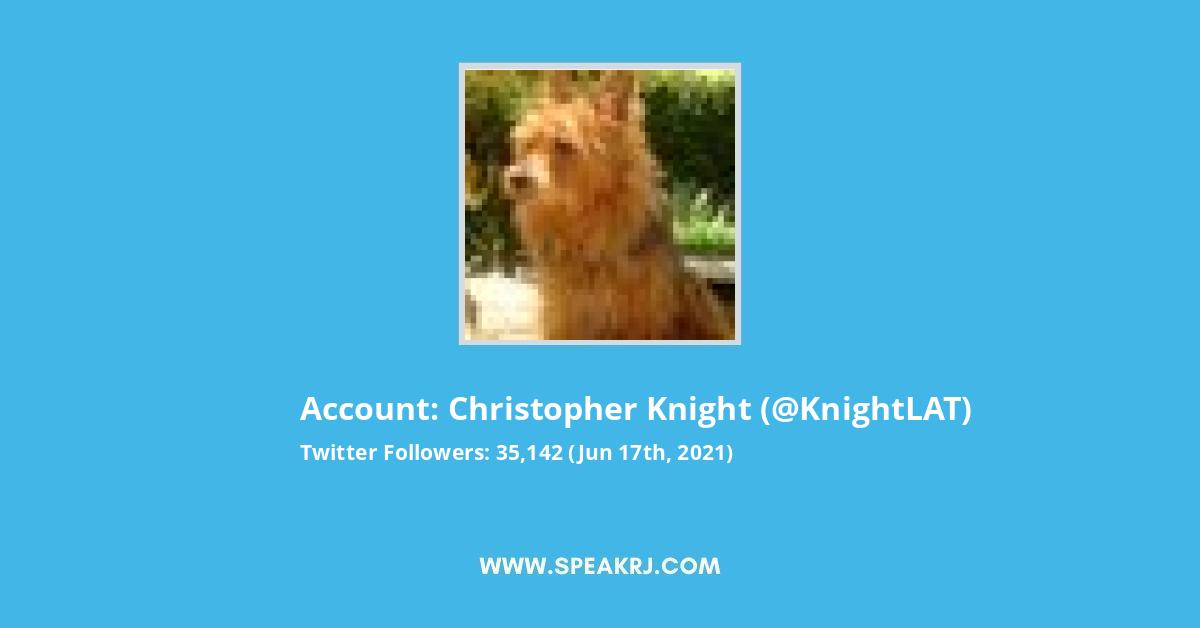 Christopher Knight Twitter Stats