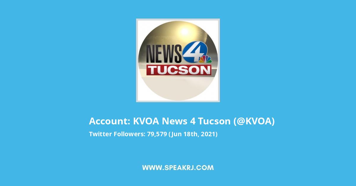 KVOA News 4 Tucson Twitter Stats