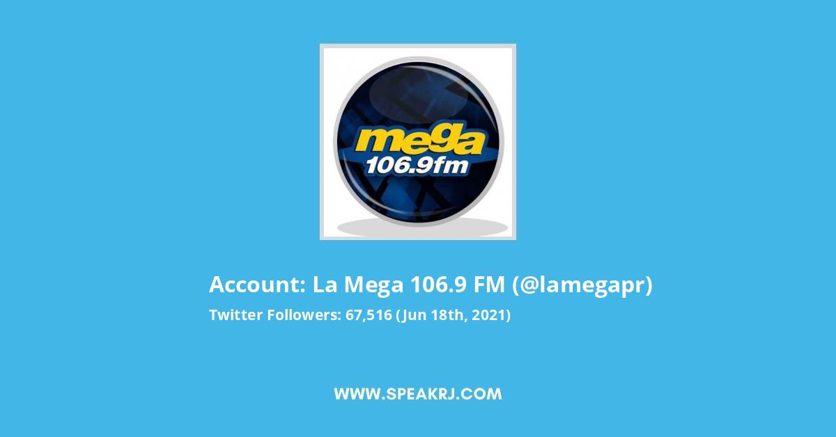 La Mega 106.9 FM Twitter Stats