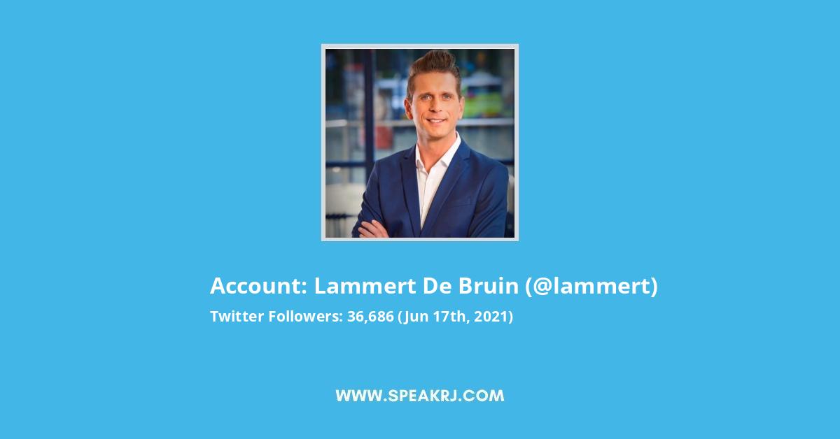 Lammert de Bruin Twitter Stats
