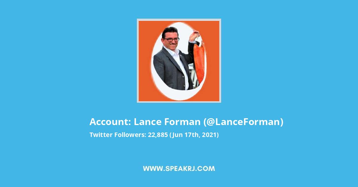 Lance Forman Twitter Stats