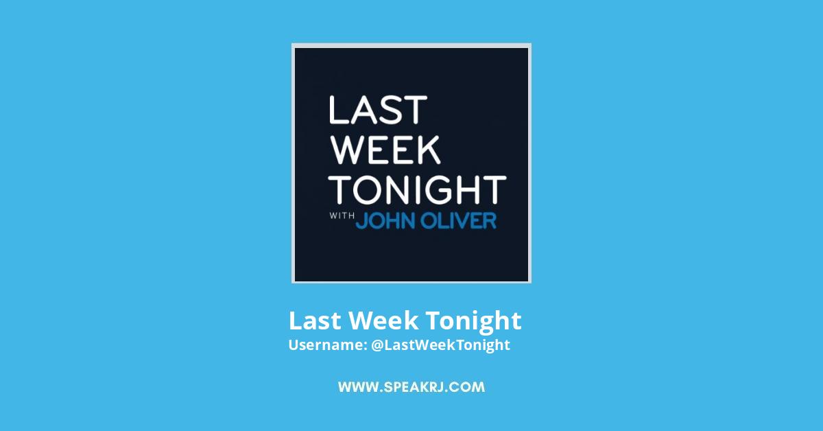 Last Week Tonight Twitter Stats